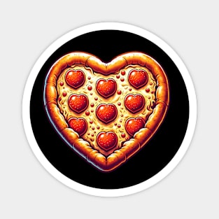 Pizza Lover Heart Shape Magnet